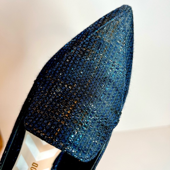 Nicholas Kirkwood Beya Loafers Black Navy Metallic Weave Size 37 - Picture 2 of 8